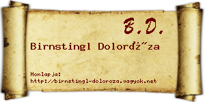 Birnstingl Doloróza névjegykártya